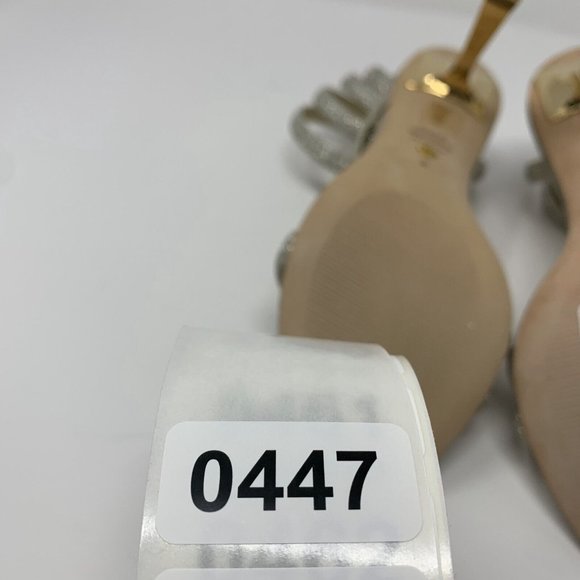 Stuart Weitzman Beatrix 100 Wrap Sandals Women's Size 8B Fig-Fine Glitter S0447 - Picture 13 of 13